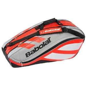  Babolat 11 Club Line Racquet Holder X6 Tennis Bag (Red 