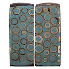 Bamboo Inlay Salt and Pepper Shakers   Teal   Fair Trade Winds