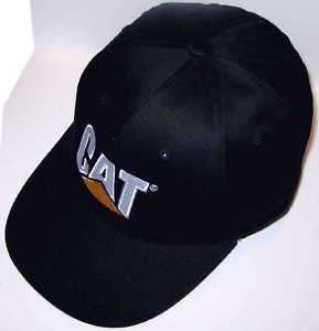 All Black CAT BaseBall Cap Caterpillar Promo Hat Lot 24  