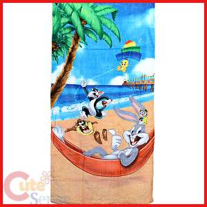 Looney Tunes Beach/Bath Towel Bunny,Taz,Tweety,Sylveste  