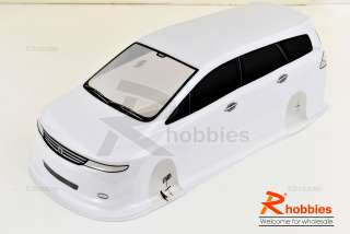 10 Toyota Alphard Analog Painted RC Car Body White  