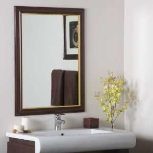  Framed Wood Mirror Bathroom and Wall Mirror   572579 