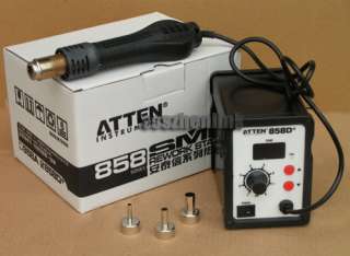 New ATTEN 858D 858D+SMD Hot Rework Station AT Air Solder Blower  