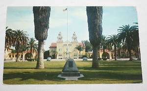 Chrome Postcard Riverside CA Sherman Indian High School  