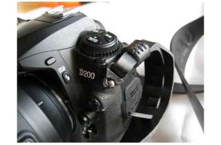 Black Leather Camera Neck Shoulder Strap Canon Nikon Sony Pentax 