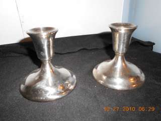  Handcrafted International Silver Co. Silverplate Candle Holders Classy