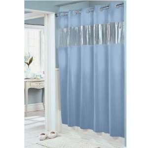  Hklss Blue Shower Curtain