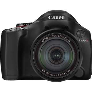 Canon PowerShot SX30 IS Black Digital Bridge Camera + 4GB SD 