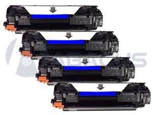 Compatible Canon 128 3500B001 High Yield Black Toner   4 Pack