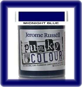 Punky Color Dark Midnight Blue HAIR DYE Jerome Russell Punk Rockabilly 