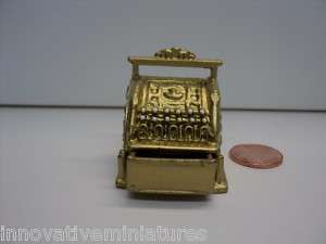 Miniature Brass Cash Register  
