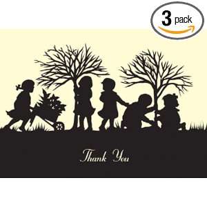CR Gibson Eight Thank You Notes, Memories of Childhood (Pack of 3)