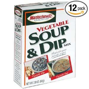 Manishevitz Soup Dip Mix Vegetable, 2.8 Ounce Box (Pack of 12)