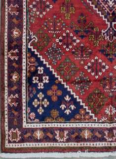 5x7 RED BLUE PERSIAN JOSHAGHAN ORIENTAL HAND KNOTTED WOOL AREA RUG 