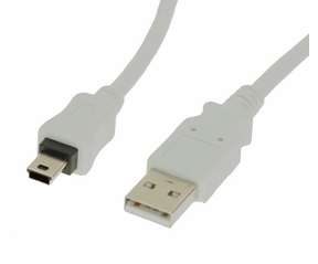 White USB Computer Data Link Cable for LeapFrog LeapPad Explorer 