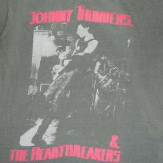 ORIGINAL JOHNNY THUNDERS 1984 CONCERT VINTAGE T SHIRT TOUR THE NEW 