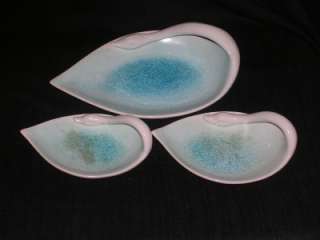 Vintage Pottery Swan Nesting Candy Dishes Condiments  