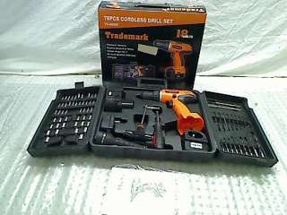 Trademark Tools 75 66007 Hawk 78 Pc 18 Volt Cordless Drill Set  