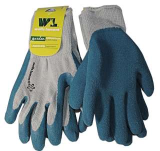   Wells Lamont Garden Work Grip Gloves Lg. Blue 0883038000583  