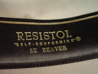 RESISTOL Cowboy Hat Las Vegas / Gus Style Sterling Beaver 5X Gray Size 