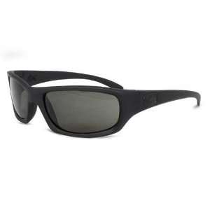    Dragon Chrome Matte Stealth Frame/Gray Lens Sunglasses Automotive