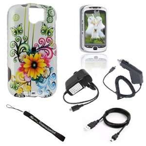  WHITE FLOWER BUTTERFLY Crystal Protective Hard Plastic Graphic Case 