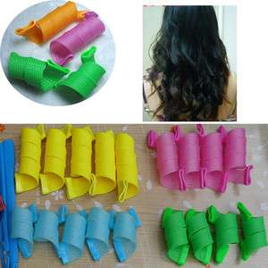 18PCS Magic Leverag Circle Hair Styling Salon Roller Curler  