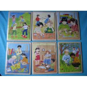    Classic Logical Wooden Puzzle Set    Kids At Play: Toys & Games