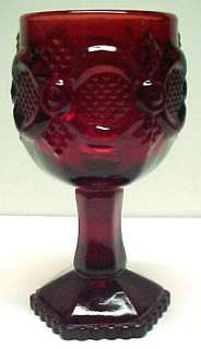 AVON CAPE COD RUBY RED WINE GOBLET + MORE  