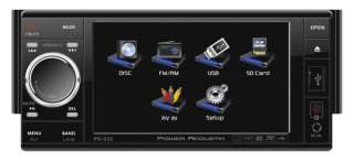 POWER ACOUSTIK PD 535 7 Touch Screen In Dash DVD/MP3 Car Player 
