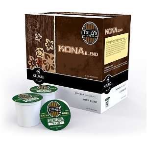 Tullys Coffee Kona Coffee for Keurig Brewers, 24 Count K Cups (Pack 