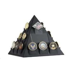   Shaped Rotatable Military Challenge Coin Display 