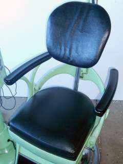 Vtg Bausch & Lomb Hydraulic Dentist Chair TATTOO Barber NICE!  
