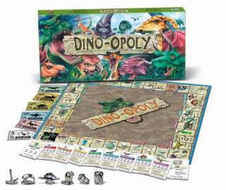 DINO OPOLY Dinosaur Monopoly Board Game Holiday Gift  