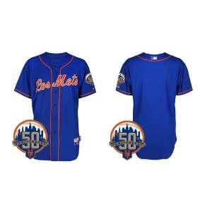 York Mets Authentic MLB Jerseys BLANK BLUE Cool Base BASEBALL Jersey 
