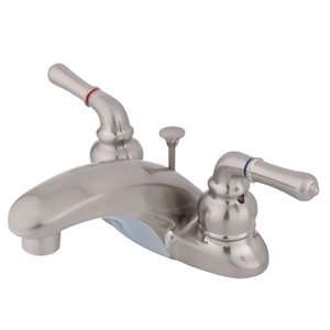   KB628 Satin Nickel Double Handle 4 Centerset Bathroom Faucet  