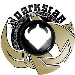  Darkstar Icon D/D White/Black 53mm Skateboard Wheels (Set 