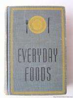 Vintage Cookbook EVERYDAY FOODS Home Economic Text 1937  