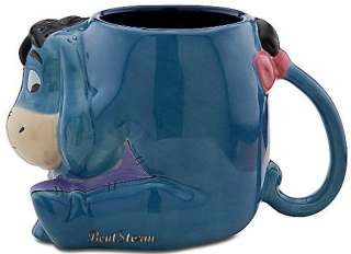   25th Anniversary Sculpted EEYORE 3D Winnie the Pooh Coffee Mug NEW