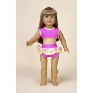   and Yellow Bikini. Fits 18 Dolls like American Girl®: Toys & Games