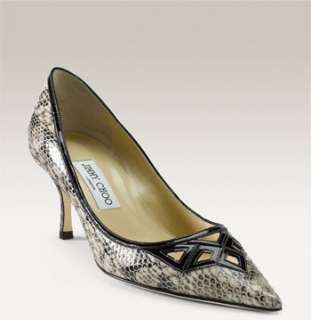 Jimmy Choo Fame Embossed Leather Pump  