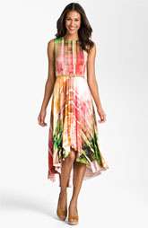 Suzi Chin for Maggy Boutique Print High/Low Hemline Dress $198.00