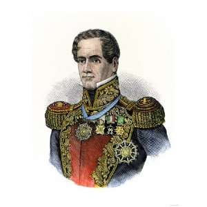  Mexican General Antonio Lopez De Santa Anna Premium Poster 
