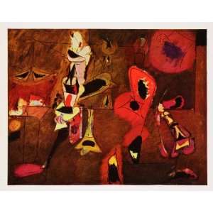 1957 Print Agony Arshile Gorky Painting Abstract Expressionism Anger 