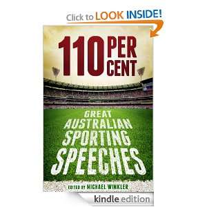 110 Per Cent Great Australian Sport Speeches Michael Winkler  