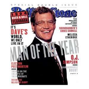David Letterman, Rolling Stone no. 698/699, December 1994 Premium 