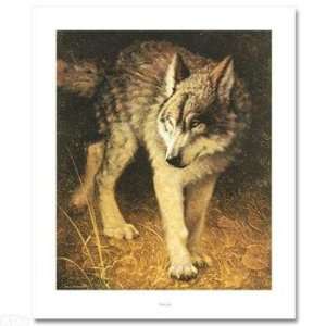 Jay Johnson   Wolf Walk, LTD ED Lithograph, Hand Signed with 
