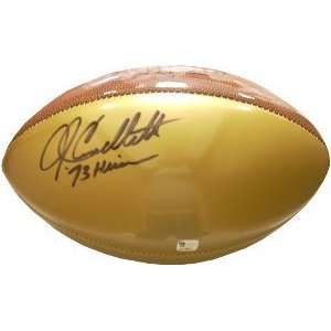 John Cappelletti Autographed Football   Gold 73 Heisman 