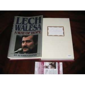  Lech Walesa Poland A Way Of Hope Jsa/coa Signed Book 