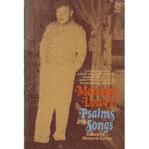 Malcolm Lowry: Psalms and Songs: Margaret Lowry:  Books